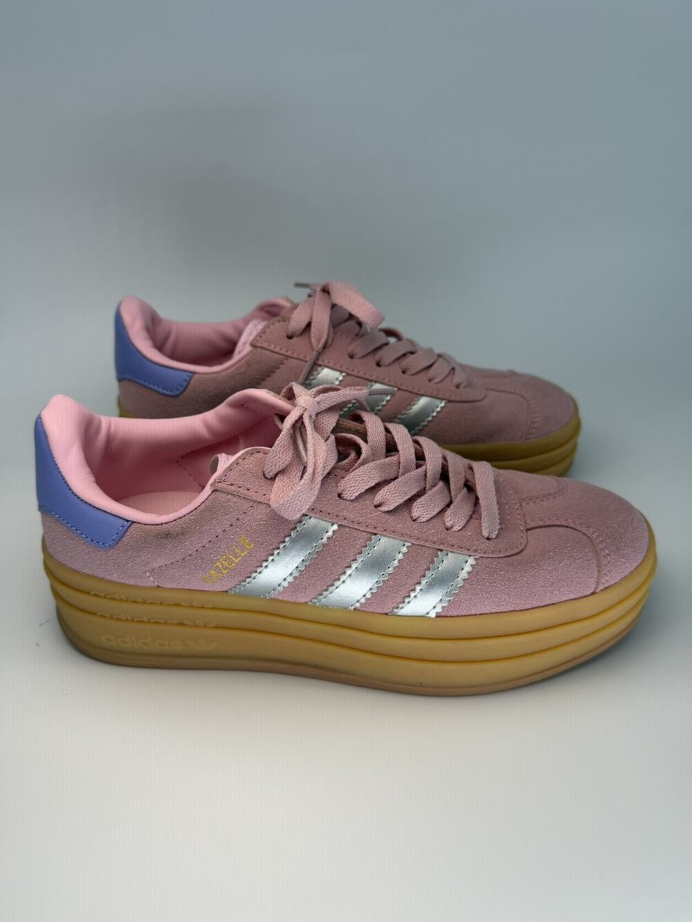Adidas Gazelle Bold ‘Pink Silver’ JH5539 Women’s Sneakers Size 7.5